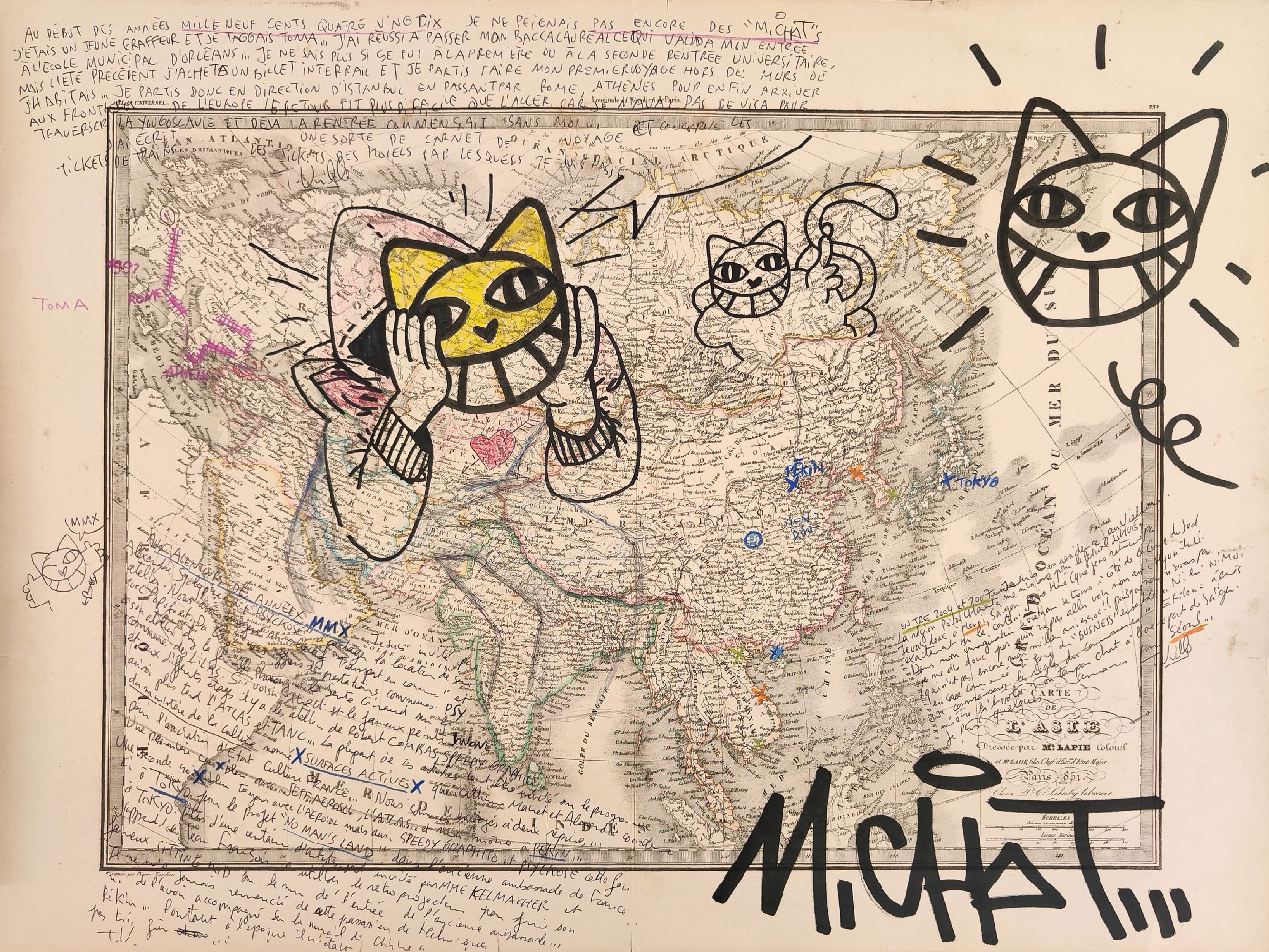 Carte de l'Asie, 2023