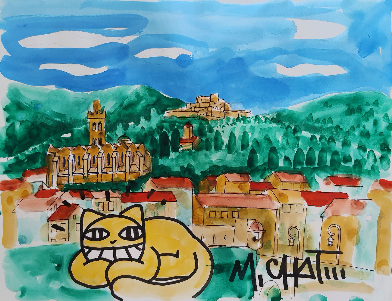 Sieste devant Prats-de-Mollo, 2023